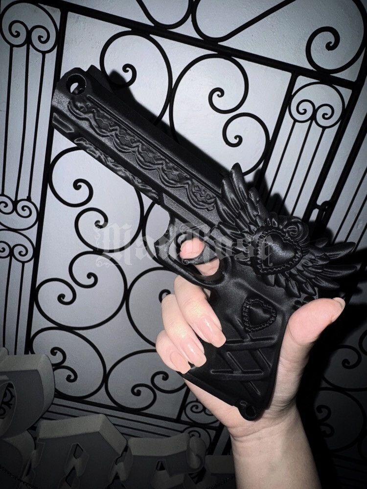 Matte Black Heartwing Deco Gun
