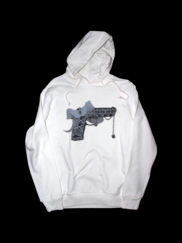 MADROSE Decor Gun Hoodie (White)