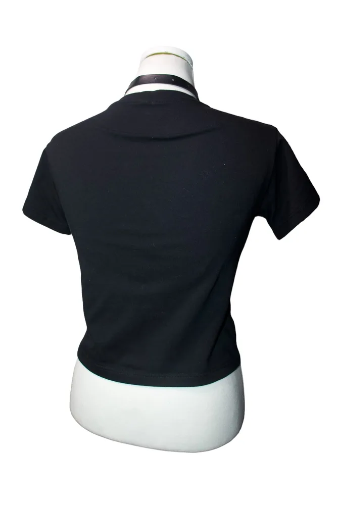 MADROSE Deco Gun Crop T-shirt (Black) · 8
