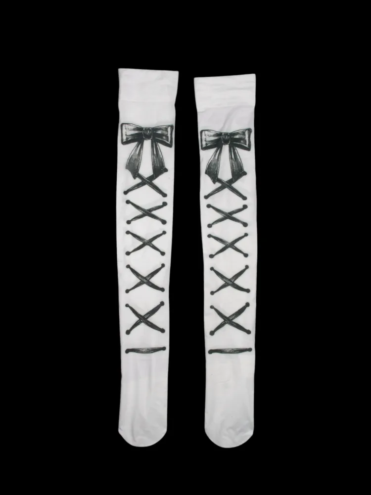 MADROSE Corset Tattoo Over Knee Socks · 3