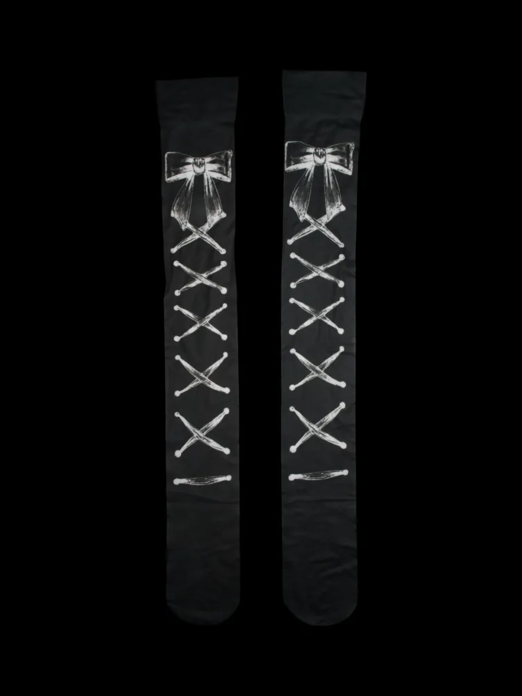 MADROSE Corset Tattoo Over Knee Socks · 2
