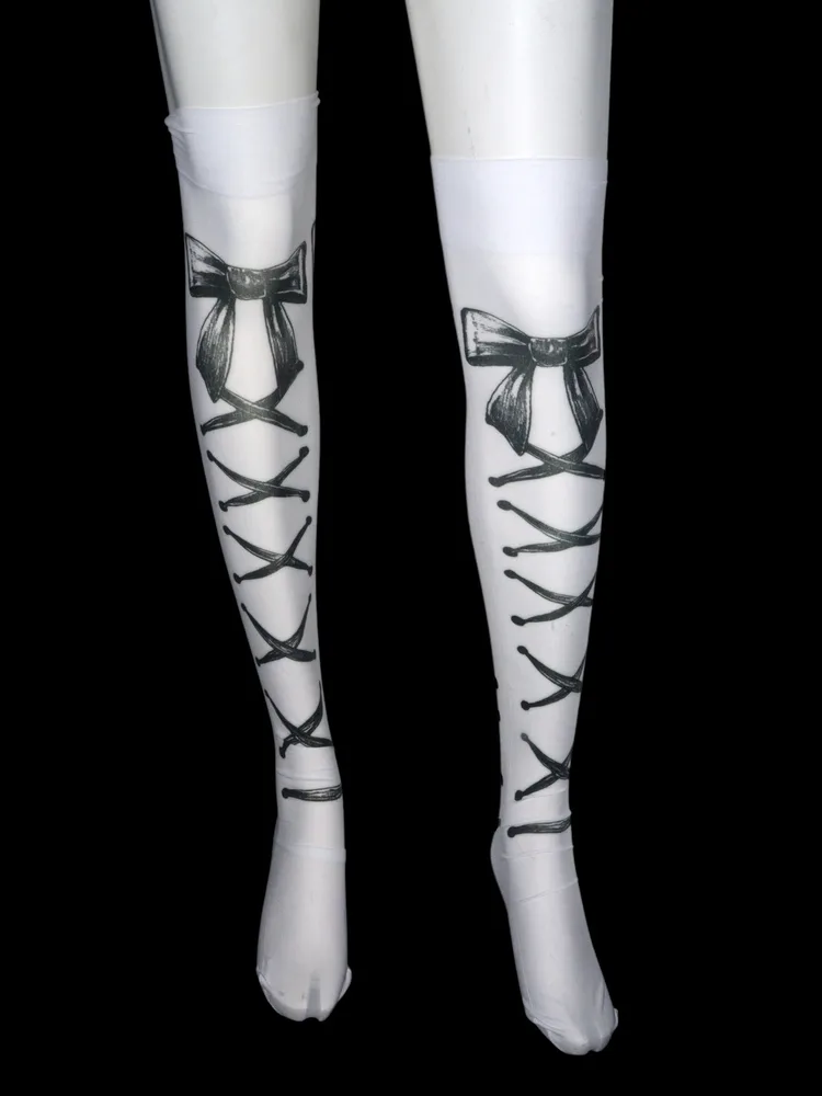 MADROSE Corset Tattoo Over Knee Socks · 5