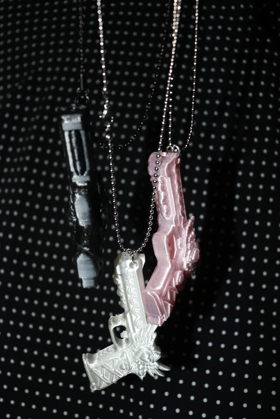 MadRose Heartwing Gun Necklace · 2