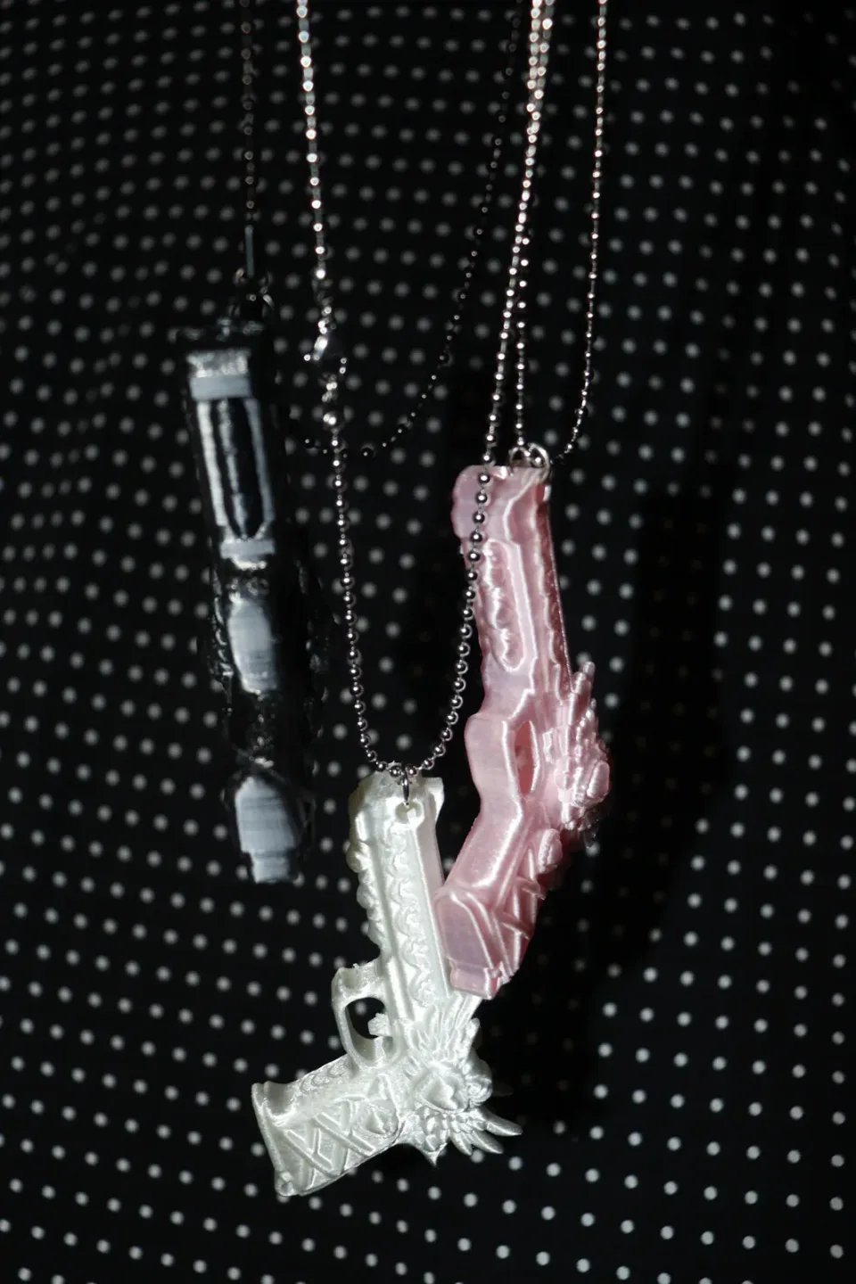 MadRose Heartwing Gun Necklace detail 2