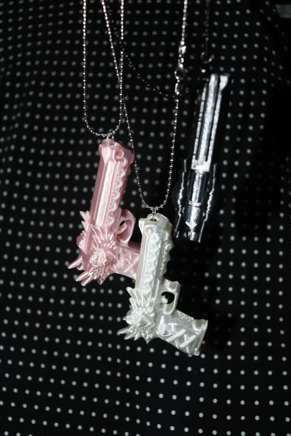 MadRose Heartwing Gun Necklace detail 3