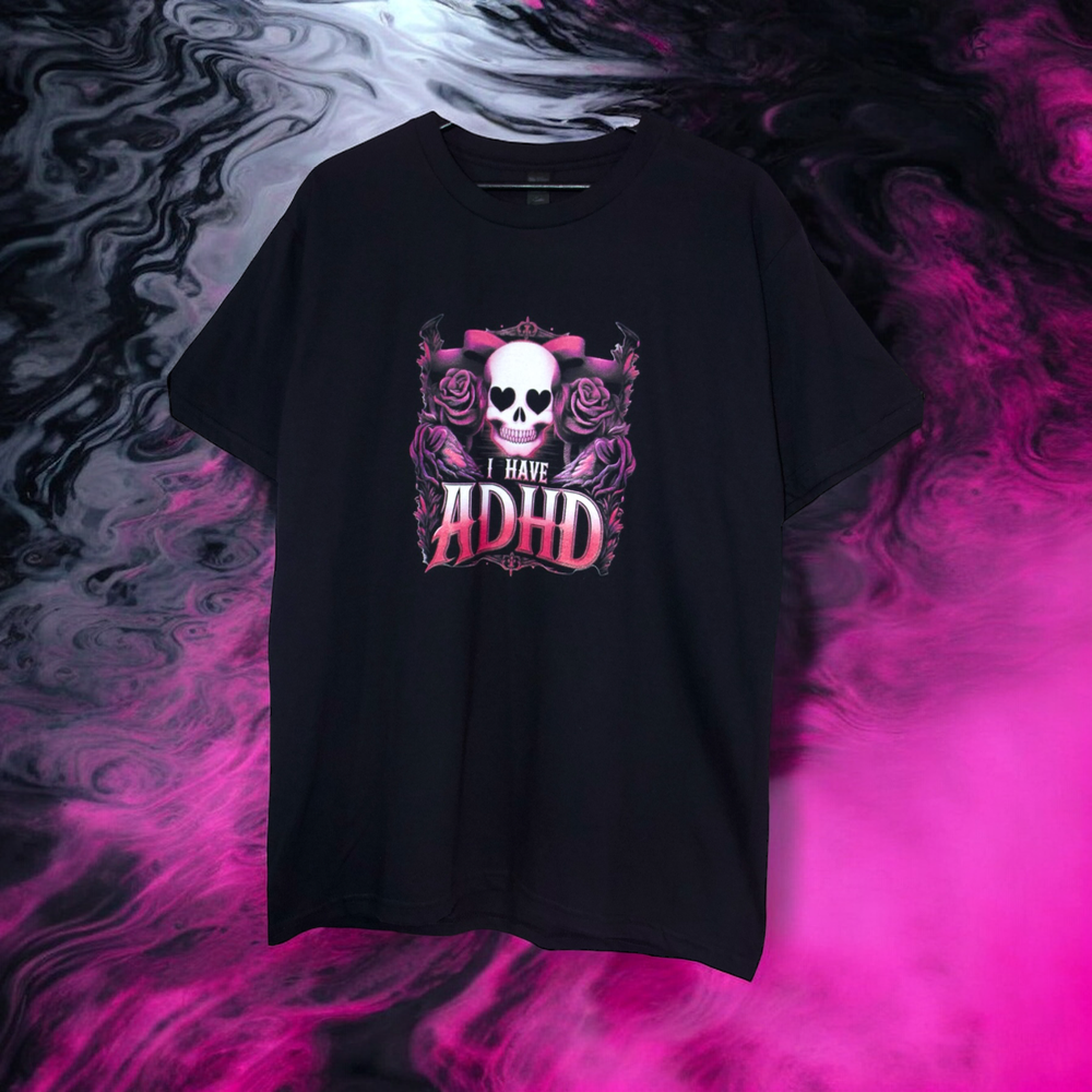 I Have ADHD T-shirt (Black)