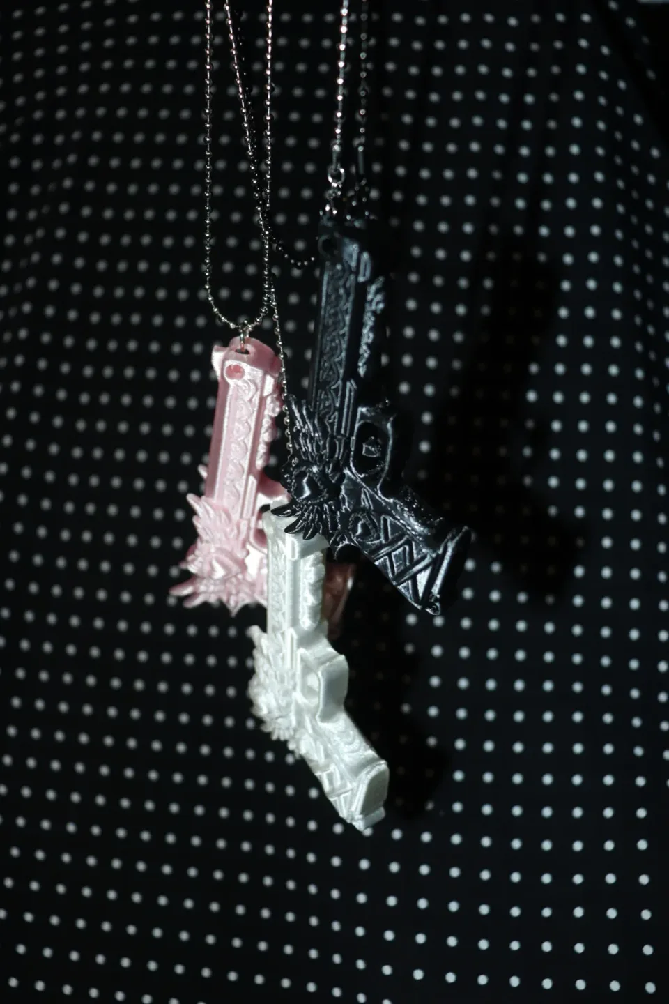 MadRose Heartwing Gun Necklace detail 4