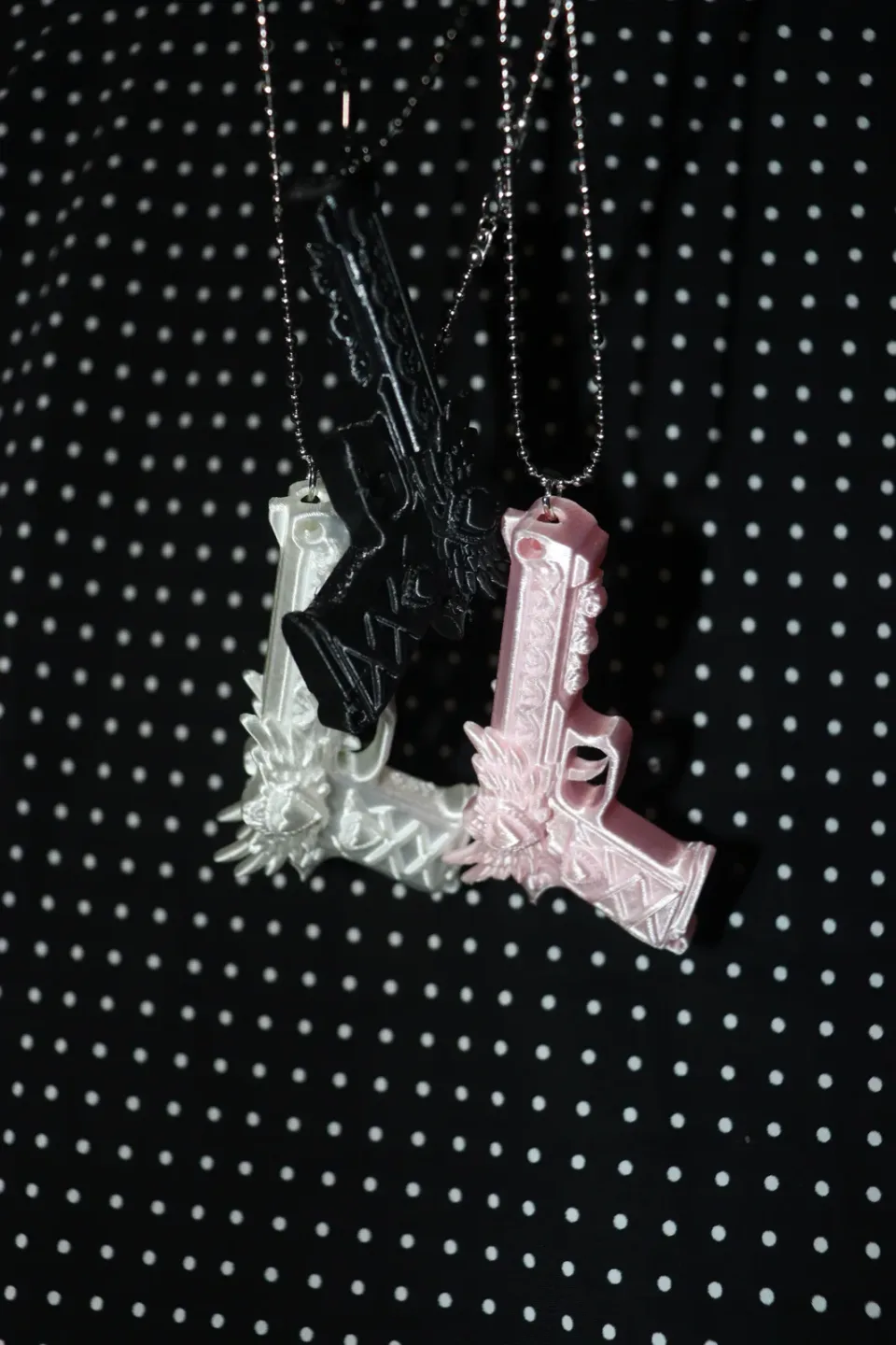 MadRose Heartwing Gun Necklace detail 5