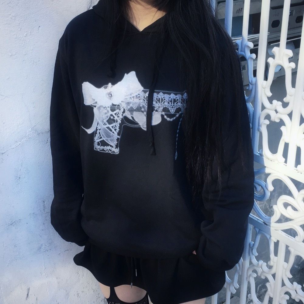 MADROSE Decor Gun Hoodie (Black)