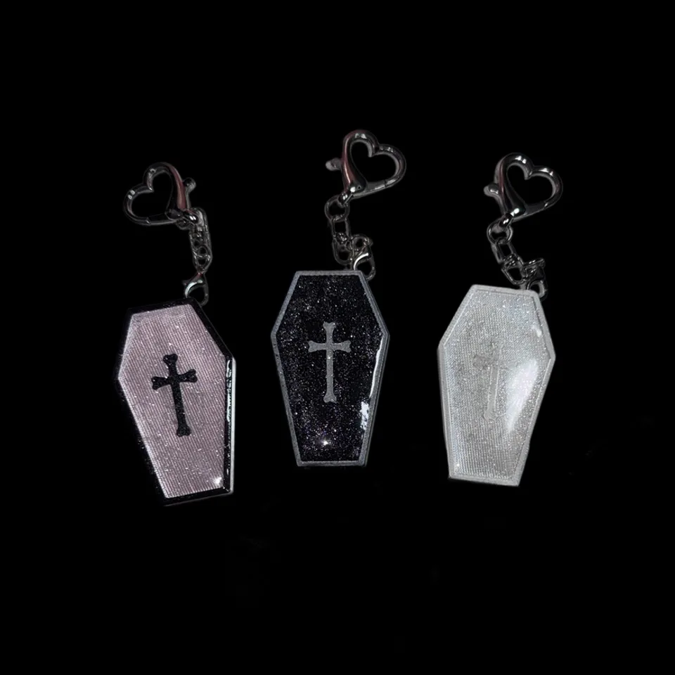 Coffin Can Opener Keyring (Basic) · Glitter Glossy Coating
